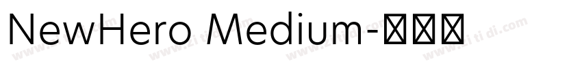NewHero Medium字体转换